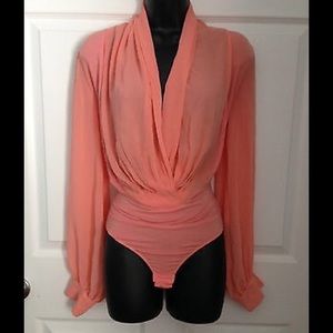 Peach bodysuit